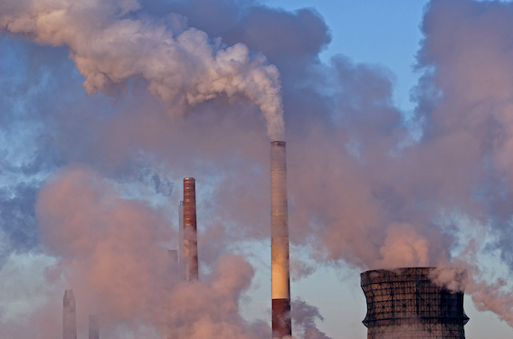 Large smoke stacks